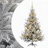 vidaXL Albero di Natale artificiale con palline 120 cm 150 LED