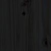 vidaXL Dormeuse Nera 80x200 cm in Legno Massello di Pino