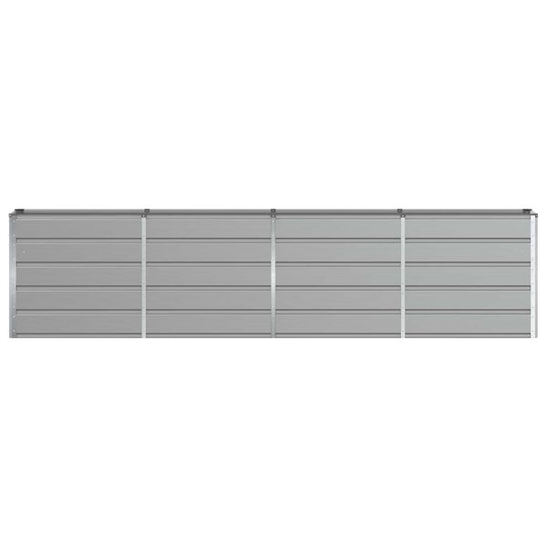 vidaXL Fioriera Grigio chiaro 160 x 40 x 75 cm Acciaio