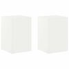 vidaXL Supporto per piante 2 pcs Bianco 40 x 40 x 60 cm Acciaio