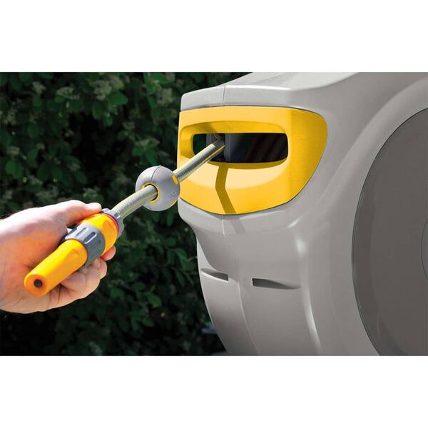 Hozelock Avvolgitubo da Parete con Tubo Flessibile da 40 m Auto Reel
