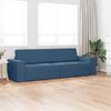 vidaXL Divano letto 200cm Blu navy Tessuto