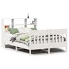 vidaXL Letto senza Materasso Bianco 120x190 cm Legno Massello di Pino