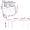 vidaXL Set da Pranzo da Giardino 9 pz con Cuscini Polyrattan Vetro