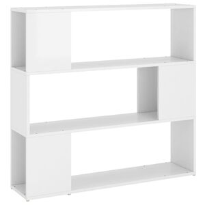 vidaXL Libreria/Divisorio Bianco Lucido 100x24x94 cm