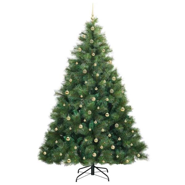 vidaXL Albero di Natale artificiale con 300 LED Verde 240 cm PE e PVC