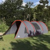vidaXL Tenda a tunnel con tetto Grigio e arancione 778 x 356 x 210 cm