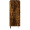 vidaXL Credenza Rovere Fumo 69,5x34x90 cm in Legno Multistrato