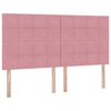 vidaXL Letto con contenitore e materasso Rosa 160 x 200 cm Velluto
