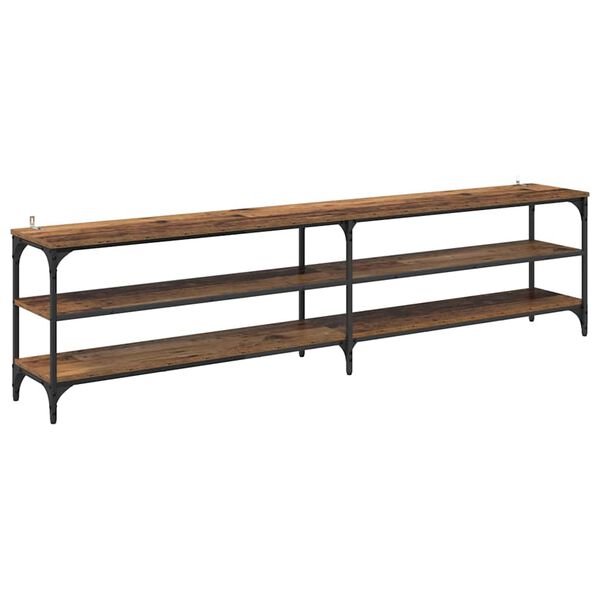 vidaXL Mobile TV Legno vecchio 200 x 30 x 50 cm