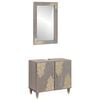 vidaXL Set di Armadi da Bagno 2 pz Grigio 62 x 33 x 58 cm