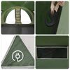 vidaXL Tenda a tunnel con tetto Verde 710 x 460 x 245 cm