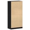 vidaXL Credenza Rovere Nero 68 x 37 x 142 cm