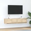 vidaXL Mobili TV 2 pz Rovere Sonoma 60x31x25,5 cm in Legno Multistrato