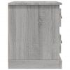 vidaXL Comodini 2 pz Grigio Sonoma 39x39x47,5 cm in Legno Multistrato