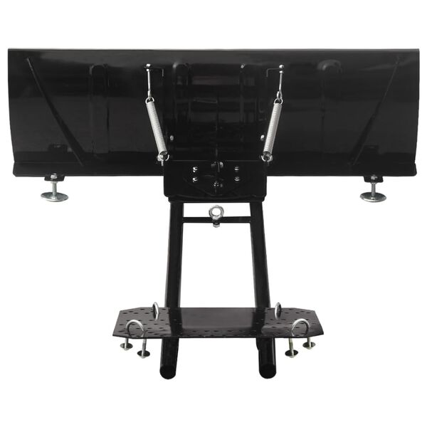 vidaXL Spazzaneve per ATV 115x38 cm Nero