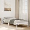 vidaXL Letto Extra Lungo senza Materasso Bianco 90x220 cm in Pino
