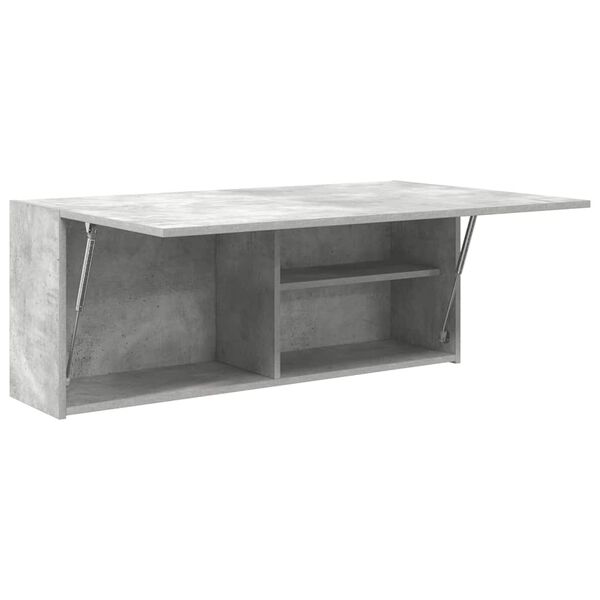 vidaXL Armadietto da Bagno Grigio Cemento 100x25x40 cm in Truciolato