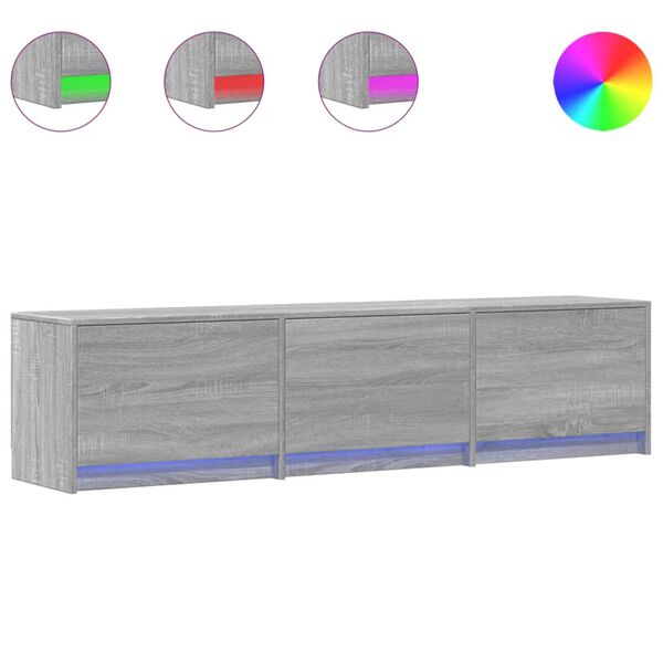 vidaXL Mobile TV Grigio Sonoma 165 x 34 x 40 cm Legno multistrato