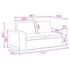 vidaXL Divano 2 pcs Grigio scuro