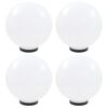 vidaXL Set Lampade a LED Sferiche 4 pz 30 cm in PMMA