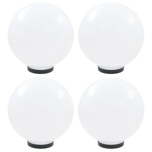 vidaXL Set Lampade a LED Sferiche 4 pz 30 cm in PMMA