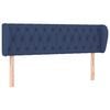vidaXL Testiera ad Orecchio Blu 163x23x78/88cm in Tessuto