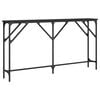 vidaXL Tavolino Consolle Nero 140x23x75 cm in Legno Multistrato