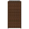 vidaXL Fioriere da Giardino 2 pz Marrone 30x30x60 cm in Polyrattan