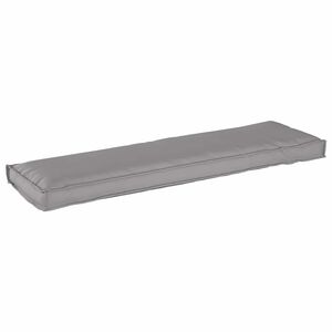 vidaXL Cuscino per panca pallet Grigio 140 x 40 x 8 cm Tessuto Oxford