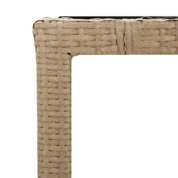 vidaXL Set da Pranzo da Giardino 9 pz con Cuscini Beige in Polyrattan