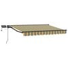 vidaXL Cornice per Tenda Manuale con LED Verde e Giallo 3,5 x 2,5 m