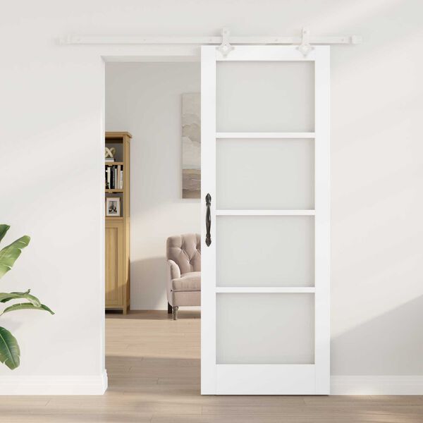 vidaXL Porta scorrevole Bianco 78 x 211 cm