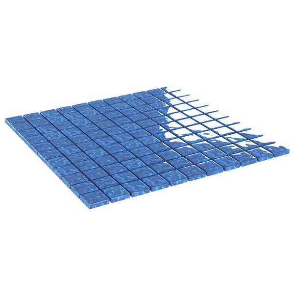 vidaXL Piastrella Mosaic 11 pcs Blu 50 x 50 cm Vetro