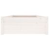 vidaXL Giroletto Bianco con Cassetti 90x190 cm Single