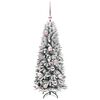 vidaXL Albero di Natale artificiale con 150 LED Bianco 120 cm