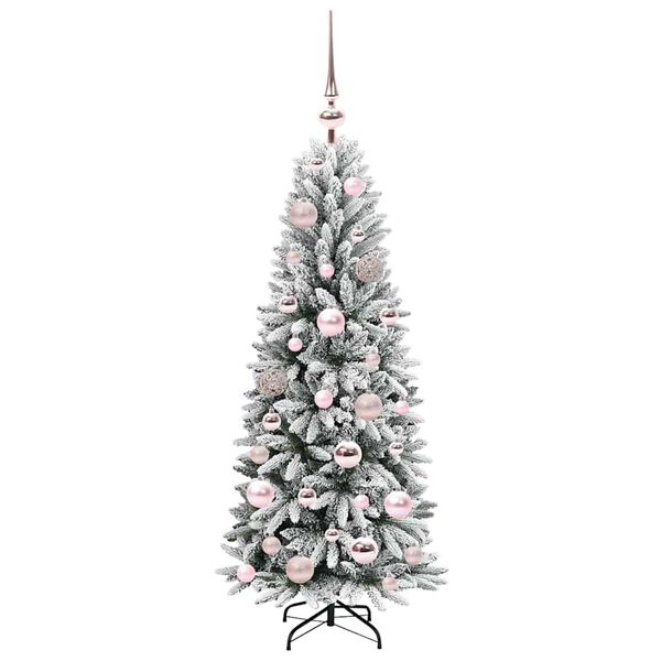 vidaXL Albero di Natale artificiale con 150 LED Bianco 120 cm