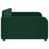 vidaXL Letto da Giorno Verde Scuro 100x200 cm in Velluto