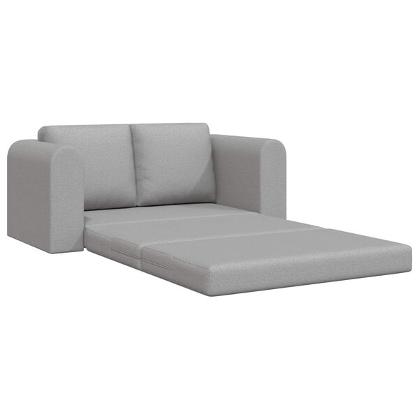 vidaXL Divano letto 60cm Grigio Nuvola Tessuto
