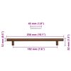 vidaXL Maniglie per Mobili 5pz Bronzo 192mm in Acciaio Inox