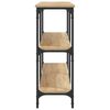 vidaXL Tavolo Consolle Rovere Sonoma 200x29x75 cm Legno Agglomerato