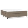 vidaXL Struttura Letto a Rete a Molle Tortora 180x200 cm in Tessuto