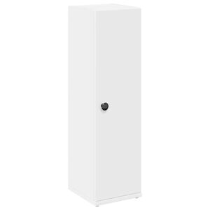 vidaXL Mobile da Bagno con Portarotolo Bianco 20,5x22x72 cm