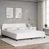 vidaXL Giroletto Dover Bianco 180x200 cm in Similpelle