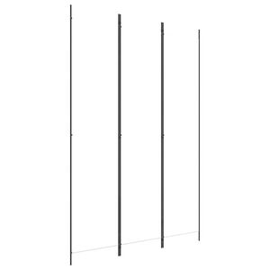 vidaXL Divisorio a 3 Pannelli bianco 150x220 cm in Tessuto