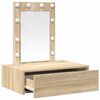 vidaXL Tavolo da Trucco Marrone 60 x 40 x 70 cm Legno multistrato