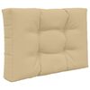 vidaXL Cuscino per divano da esterno 2 pcs Beige Poliestere