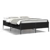 vidaXL Giroletto Nero 120x190 cm in Legno Multistrato e Metallo