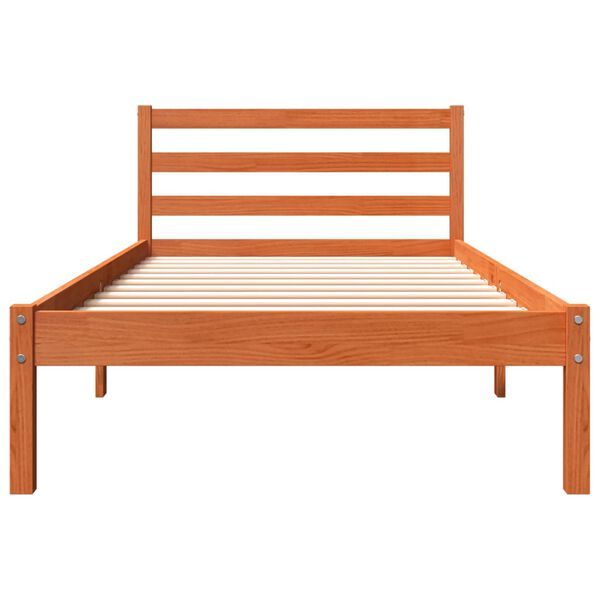 vidaXL Letto senza Materasso Marrone Cera 90x190 cm in Legno di Pino