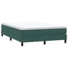 vidaXL Letto a Molle senza Materasso Verde Scuro 140x220 cm Velluto
